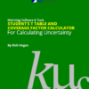 Student's T Table and Coverage Factor Calculator