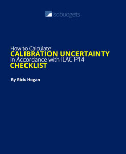 calibration uncertainty checklist by Rick Hogan