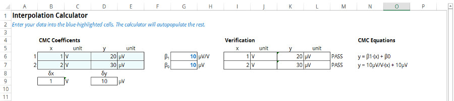 cmc uncertainty equation calculator interpolation 2pt