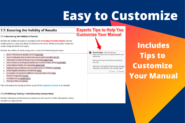 Expert Tips Included - Quality Manual Template