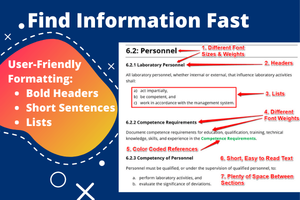 User Friendly Formatting - Quality Manual Template