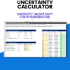Emissivity Uncertainty Calculator for IR Temperature
