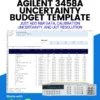 Agilent 3458A Uncertainty Budget Template