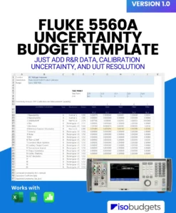 Fluke 5560A Uncertainty Budget Template Cover Image