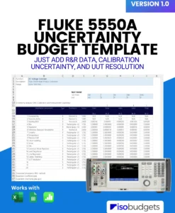 Fluke 5550A Uncertainty Budget Template Cover Image