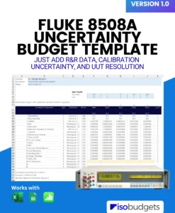 Fluke 8508A Uncertainty Budget Template cover image