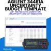 Agilent 34461A Multimeter Uncertainty Budget Template Cover Image