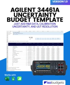 Agilent 34461A Multimeter Uncertainty Budget Template Cover Image
