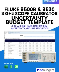 Fluke 9500B Scope Calibrator Uncertainty Budget Template Cover Image