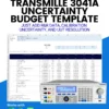 Transmille 3041A Calibrator Uncertainty Budget Template Cover Image