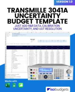 Transmille 3041A Calibrator Uncertainty Budget Template Cover Image