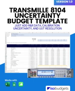 Transmille 8104 Multimeter Uncertainty Budget Template Cover Image