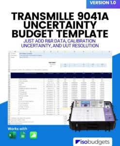 Transmille 9041A Calibrator Uncertainty Budget Template Cover Image