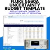 Fluke 5560A Uncertainty Budget Template Version 2 Cover Image