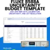 Fluke 8588A Uncertainty Budget Template Version 2.0 | ISO 17025 Excel Tool
