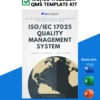 ISO/IEC 17025 Quality Management System Template 3rd edition Cover Image