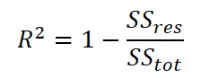 coefficient of determination formula