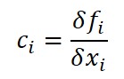sensitivity coefficient formula