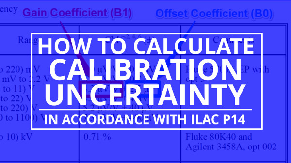 calculate calibration uncertainty in accordance with ilac p14