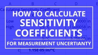 how to calculate sensitivity coefficients for measurement uncertainty