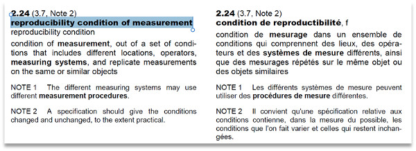 reproducibility condition of measurement definition