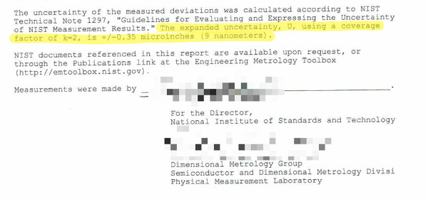 type b uncertainty nist calibration report