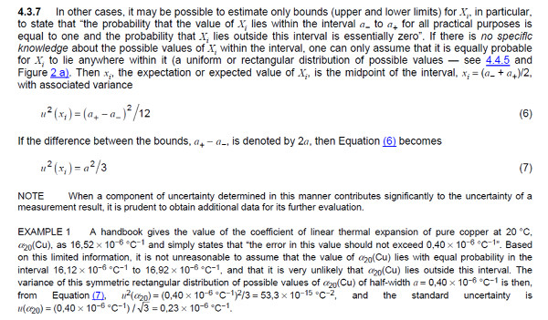 type b uncertainty upper and lower limits