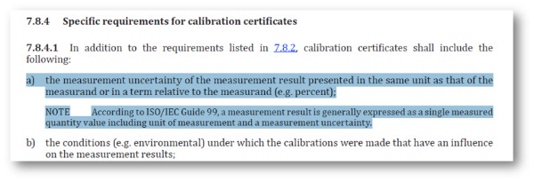 ISO 17025 2017 section 7.8.4