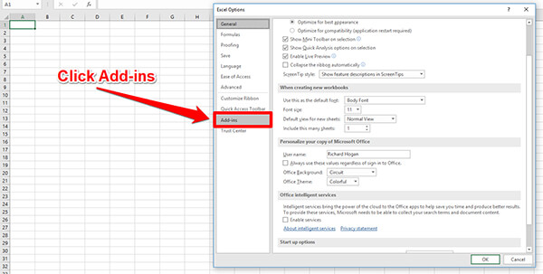 install data analysis toolpak for excel step 3