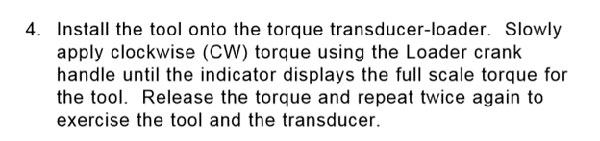 reduce hysteresis in torque wrench calibration