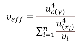 Welch-Satterthwaite Effective Degrees of Freedom Formula