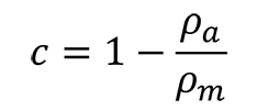 air buoyancy correction formula