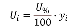 Percent Uncertainty to Absolute Uncertainty Formula