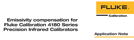 Fluke Calibration paper for emissivity uncertainty