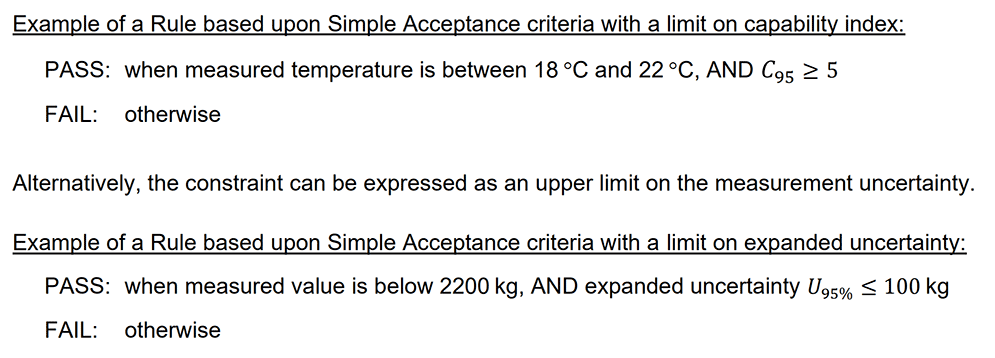 A2LA G136 Decision Rule Examples