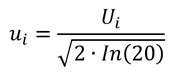 Rayleigh Distribution standard uncertainty formula and divisor