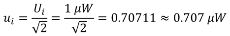 U-shaped distribution standard uncertainty example for mismatch uncertainty