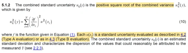 Combining Uncertainty Distributions per JCGM 100:2008, section 5.1.2 excerpt