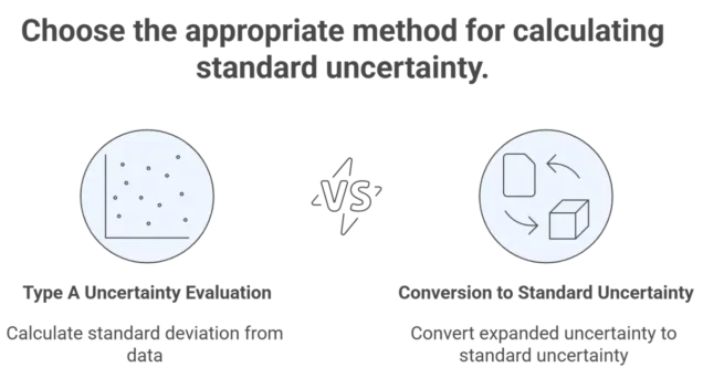 Common Methods to Calculate Standard Uncertainty Comparison Chart